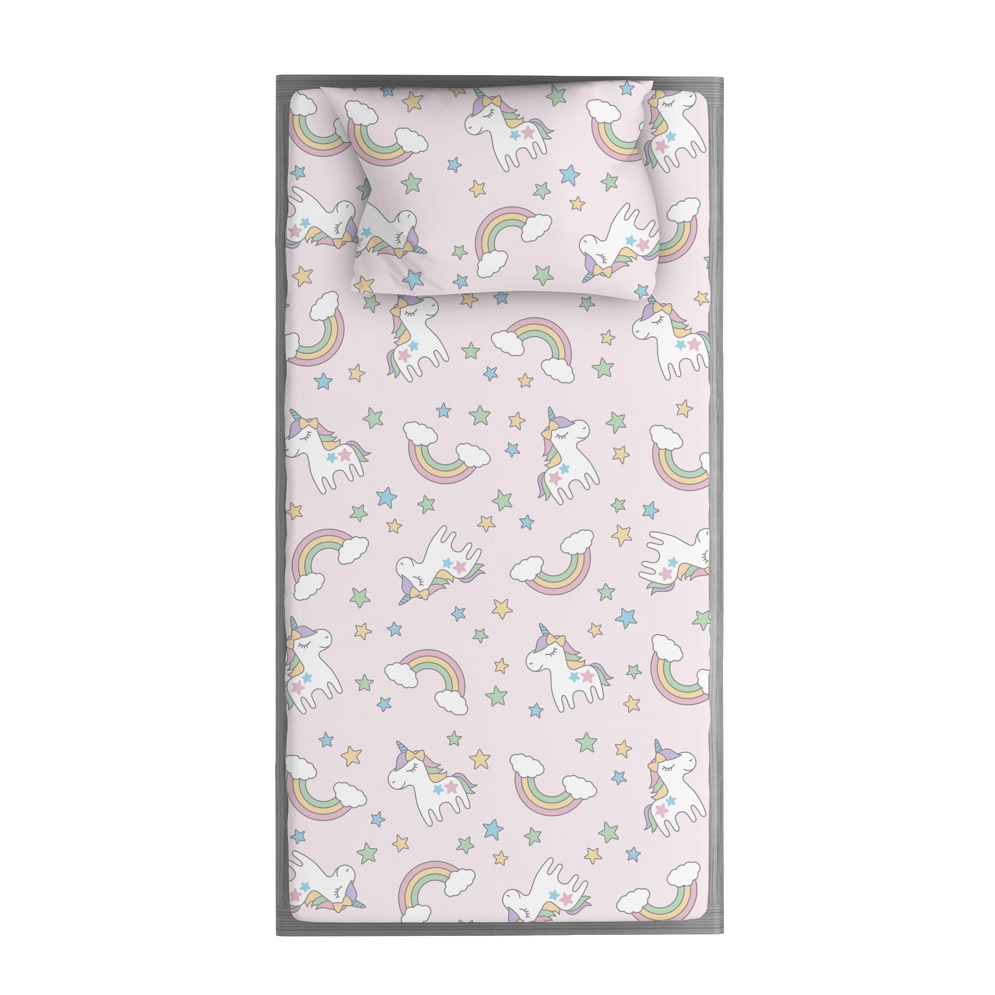 Organic Bamboo Kids Bed Sheet Unicorn Set