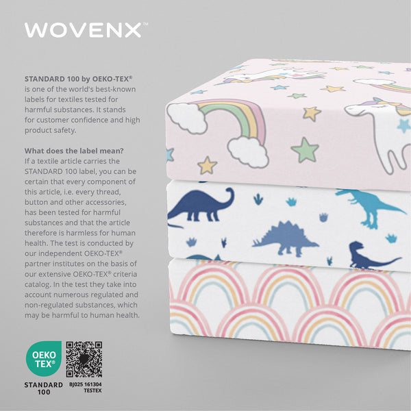 Organic Bamboo Kids Bed Sheet Rainbow Set
