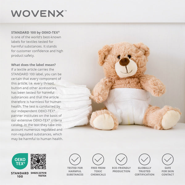 All-In- One Organic Crib Sheet & Mattress Protector for Baby Cribs - Tiger Bear Fox