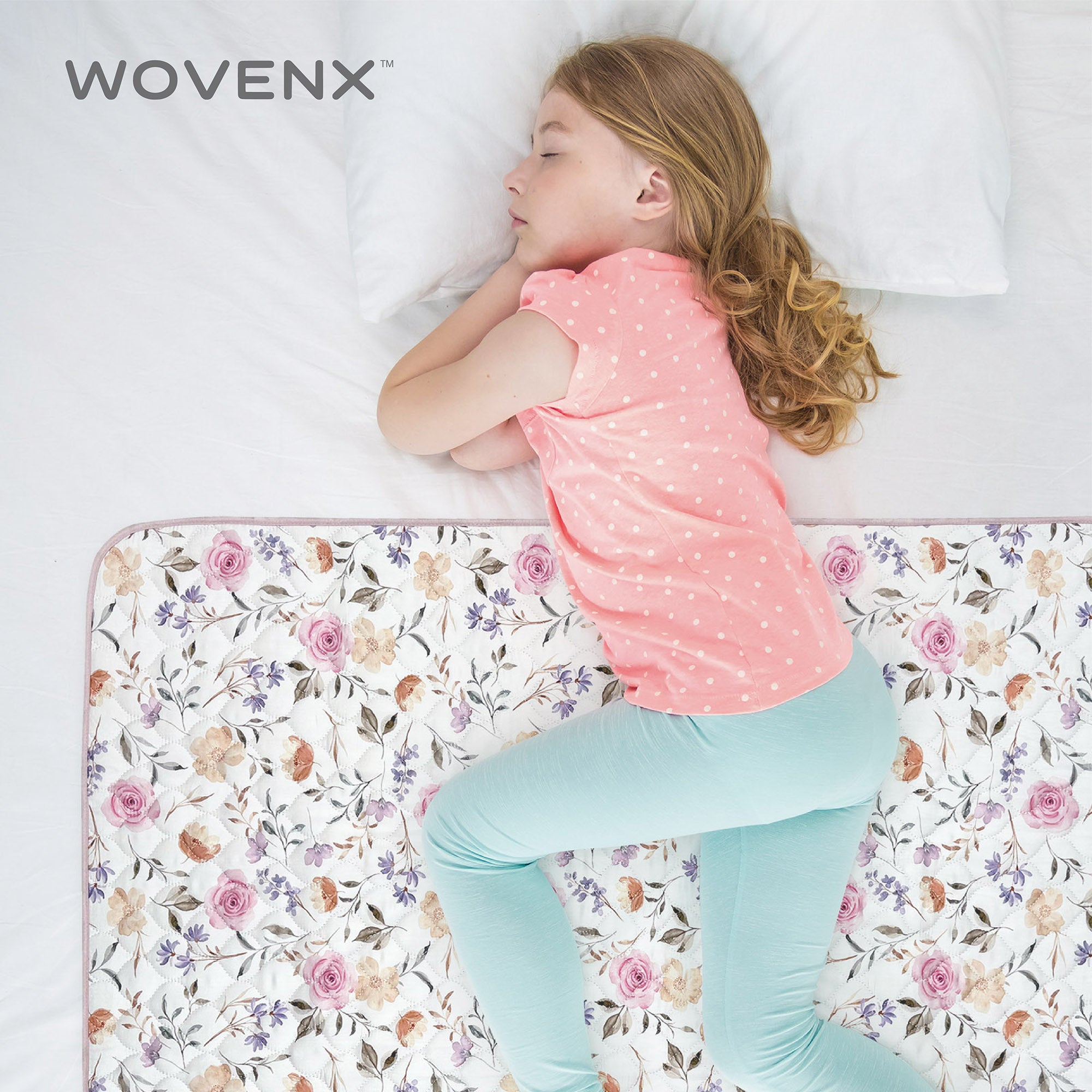 Organic Bamboo Incontinence Pads for Kids - Flower