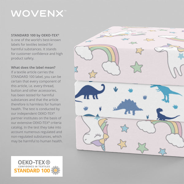Organic Bamboo Kids Bed Sheet Unicorn Set