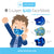 Wovenx - FDA Registered - 5 Ply Kids Face Masks Boys (15 pieces)