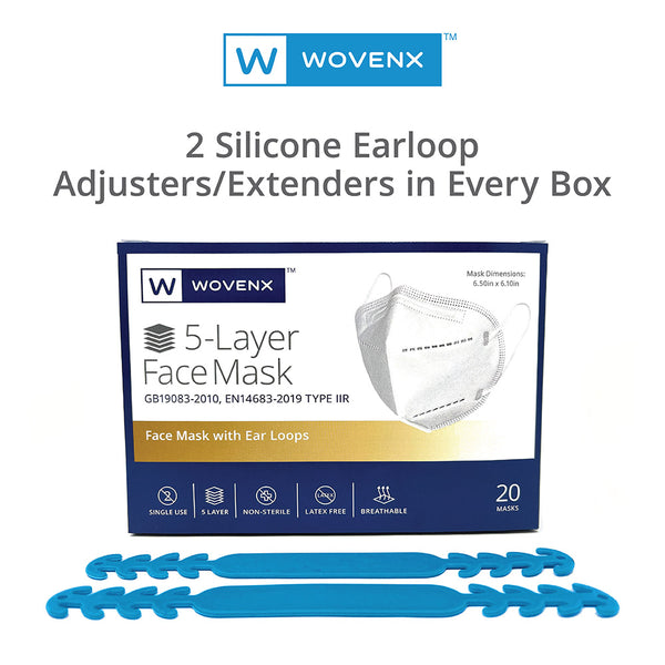 Wovenx KN95 5-Layer Face Mask (20 Pieces)
